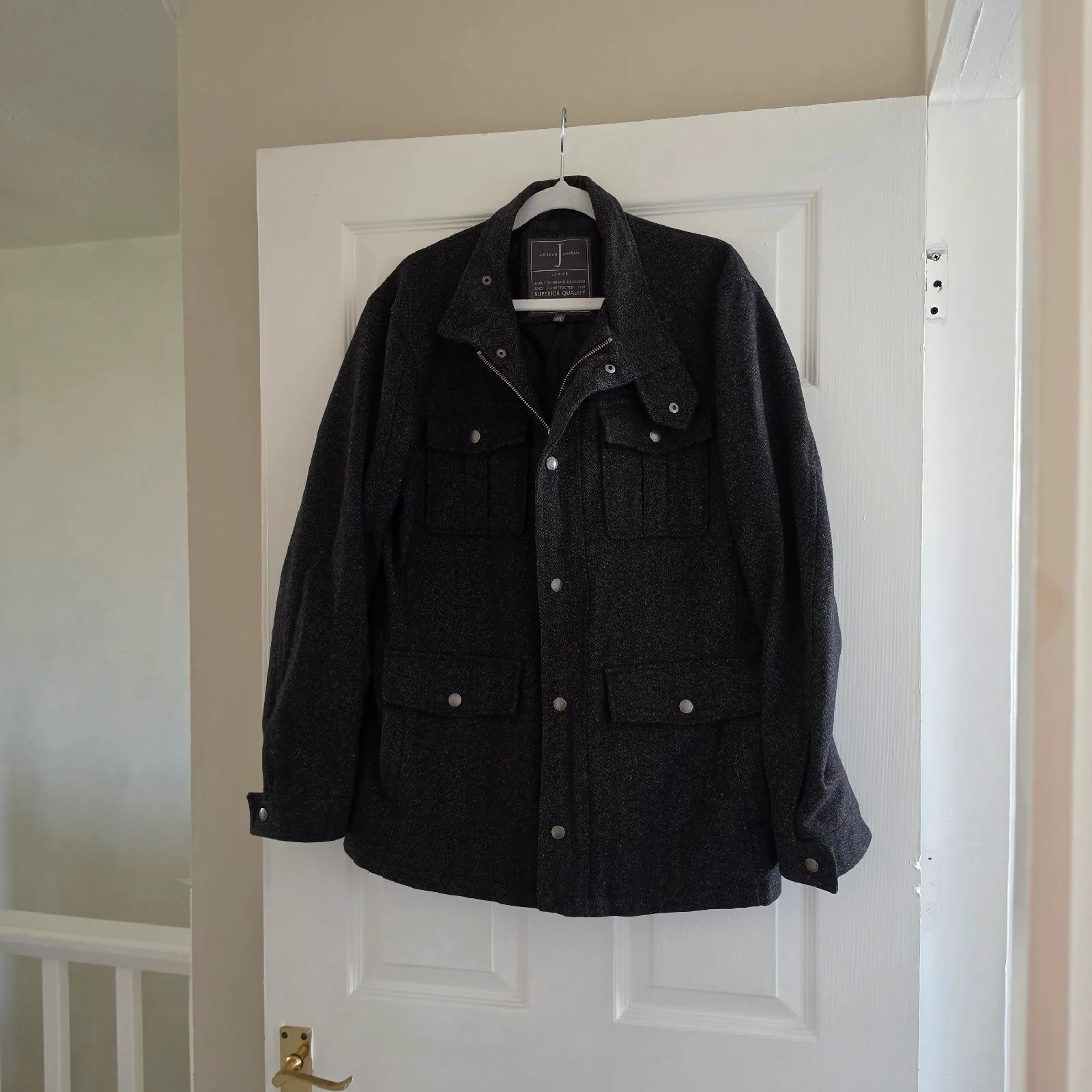 Jasper Conran men's M full zip popper smart casual jacket
