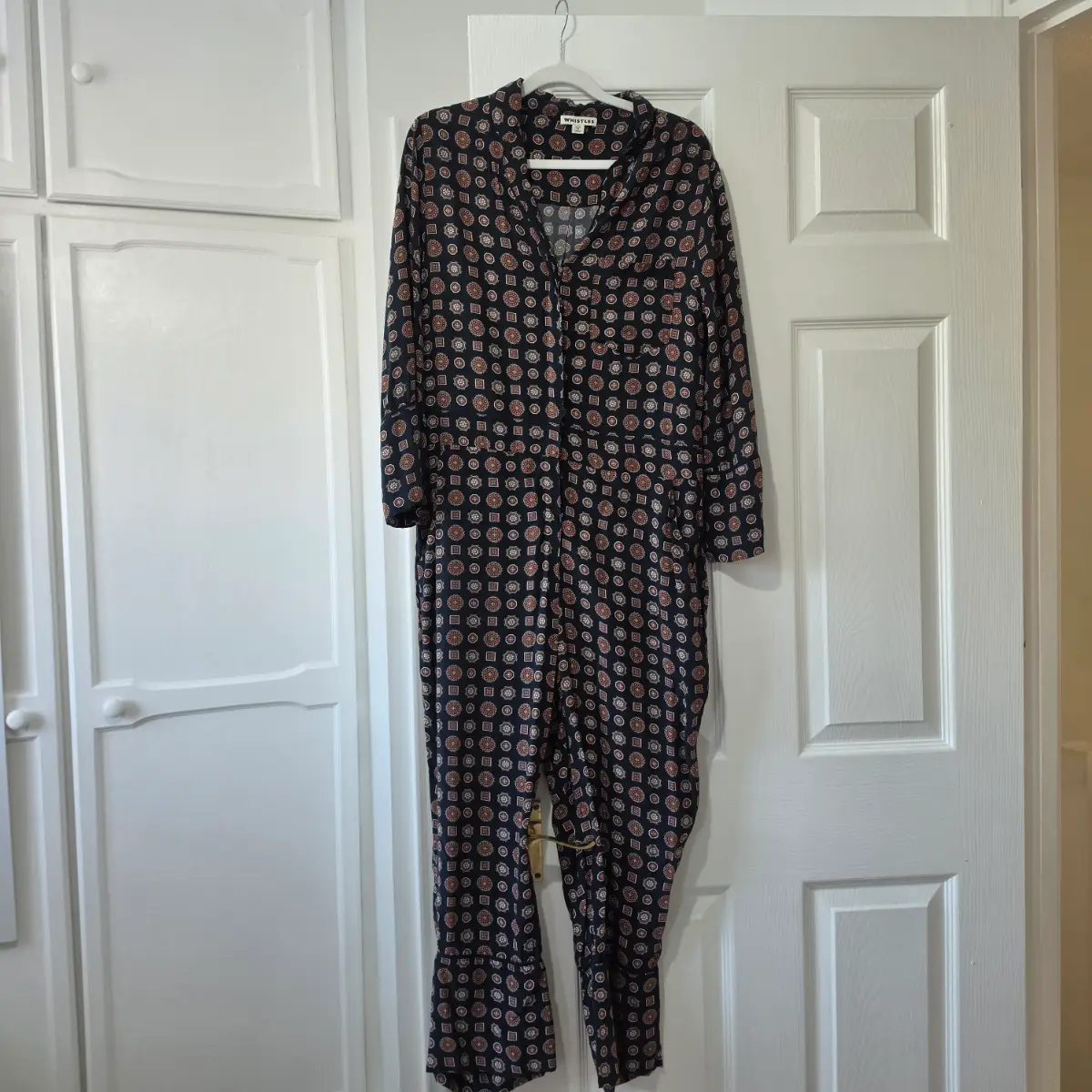 Whistles size S multi colour pattern button front jumpsuit
