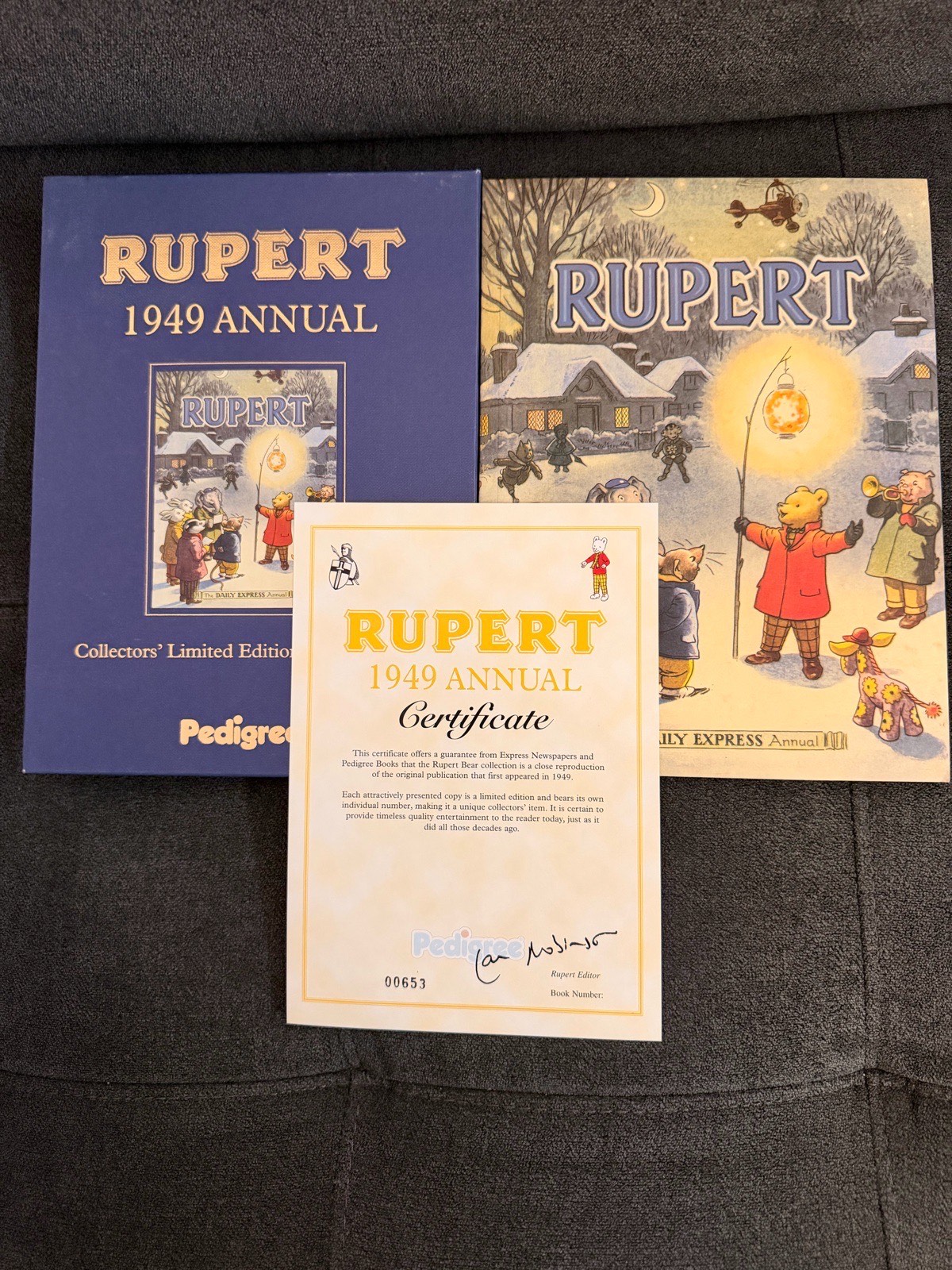 Rupert 1949 Annual - Collectors' Limited Edition Reproduction With Certificate (Pedigree Books)