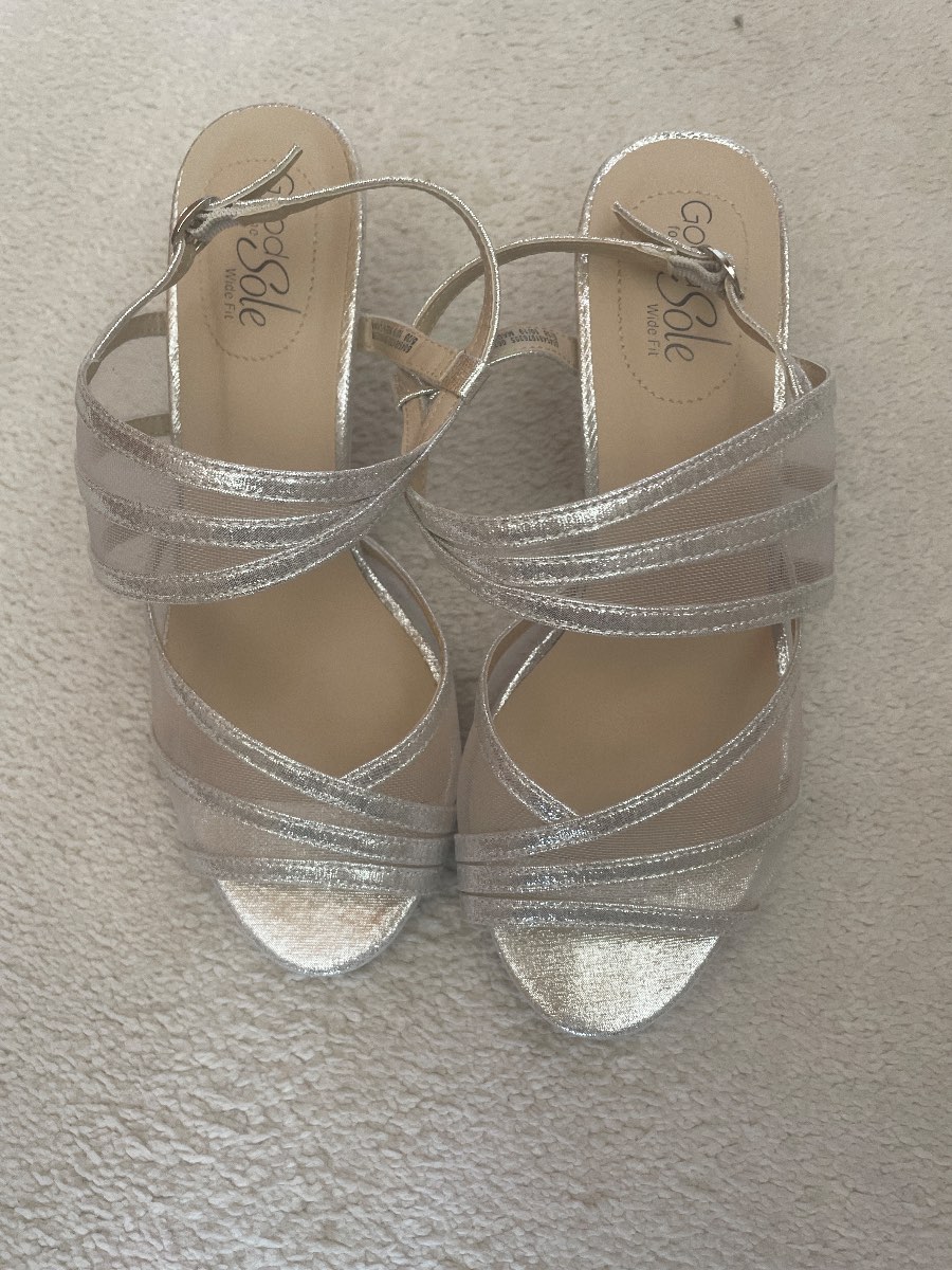Silver sandals