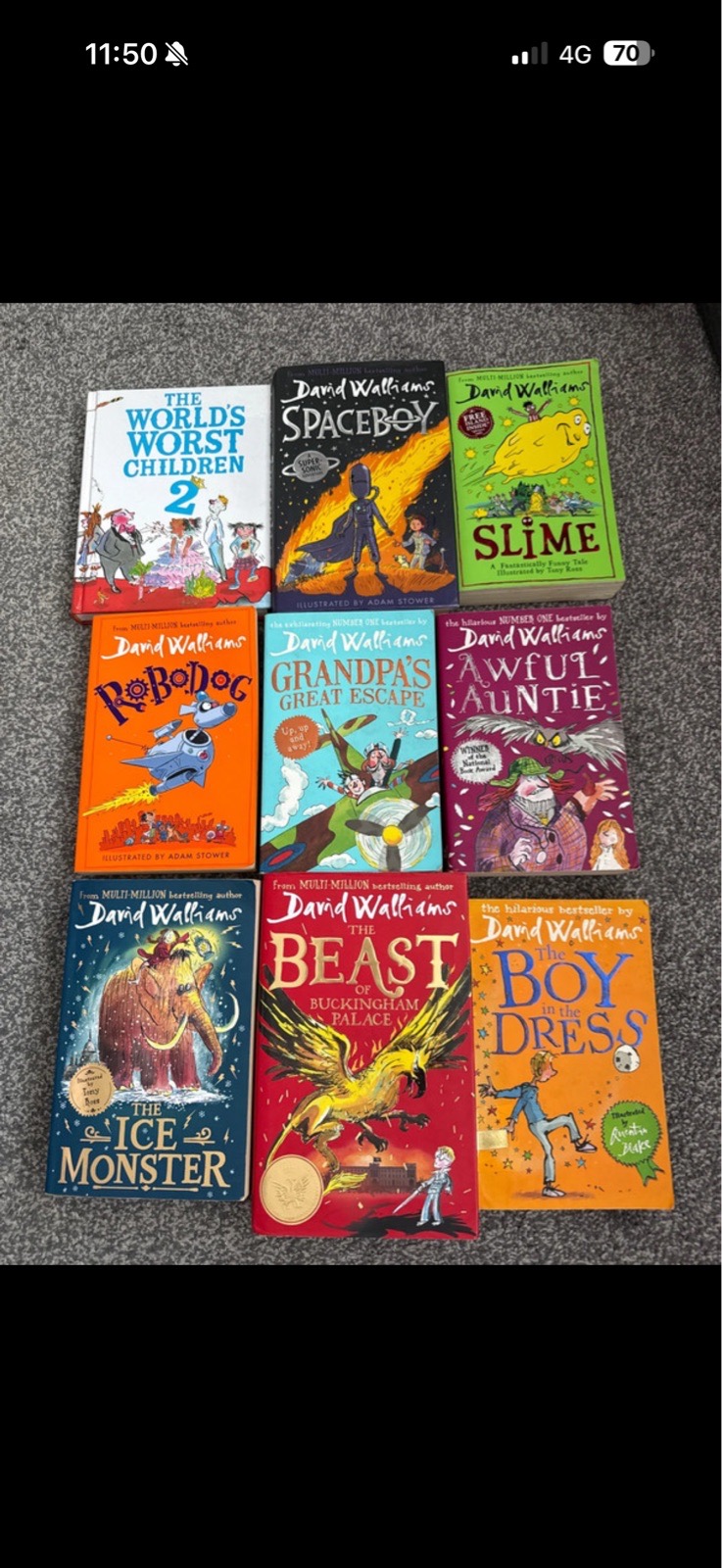 David Walliams reading / storybook bundle