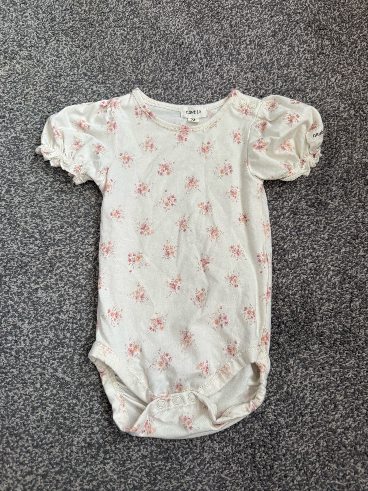Girls 6-9 months newbie 100% cotton floral vest
