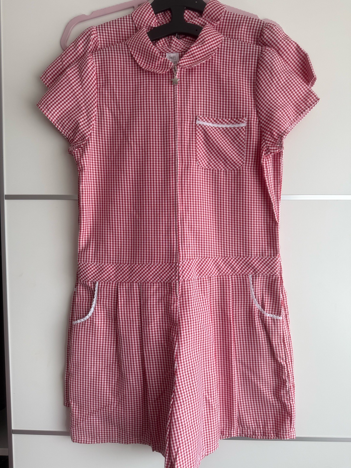Girls 11-12 years f&f red & white gingham school summer dress bundle