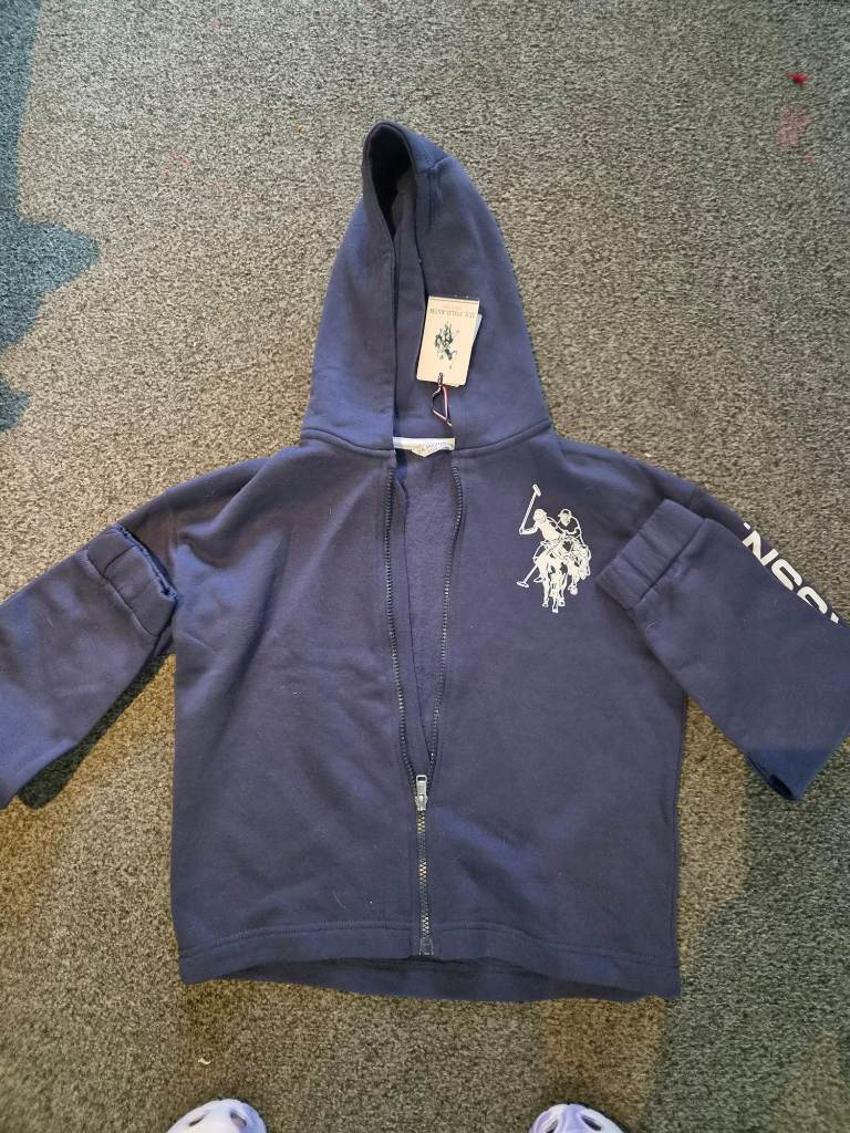 boys US polo assn zip up hoodie age 12/13
