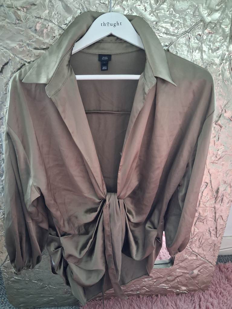 River Island  twist silk shirt