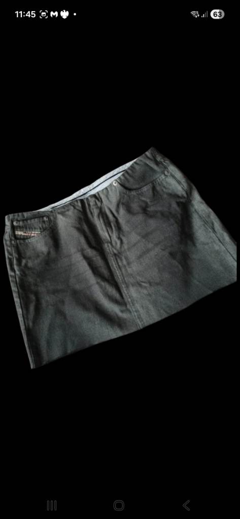 Diesel grey mini skirt