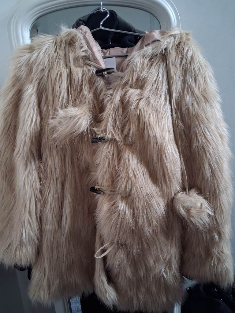 Vintage shaggy faux coat