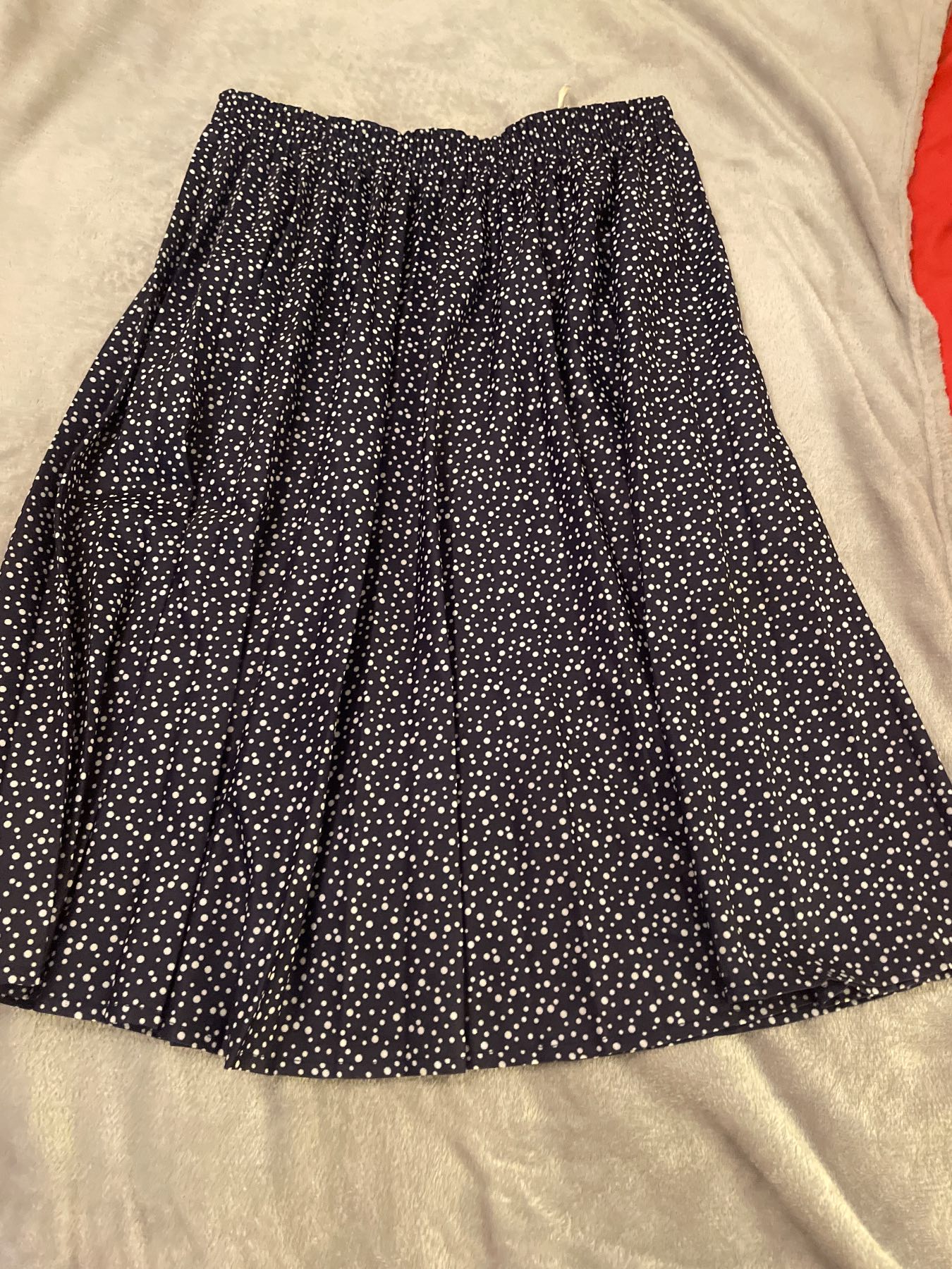 Ladies black spotty skirt
