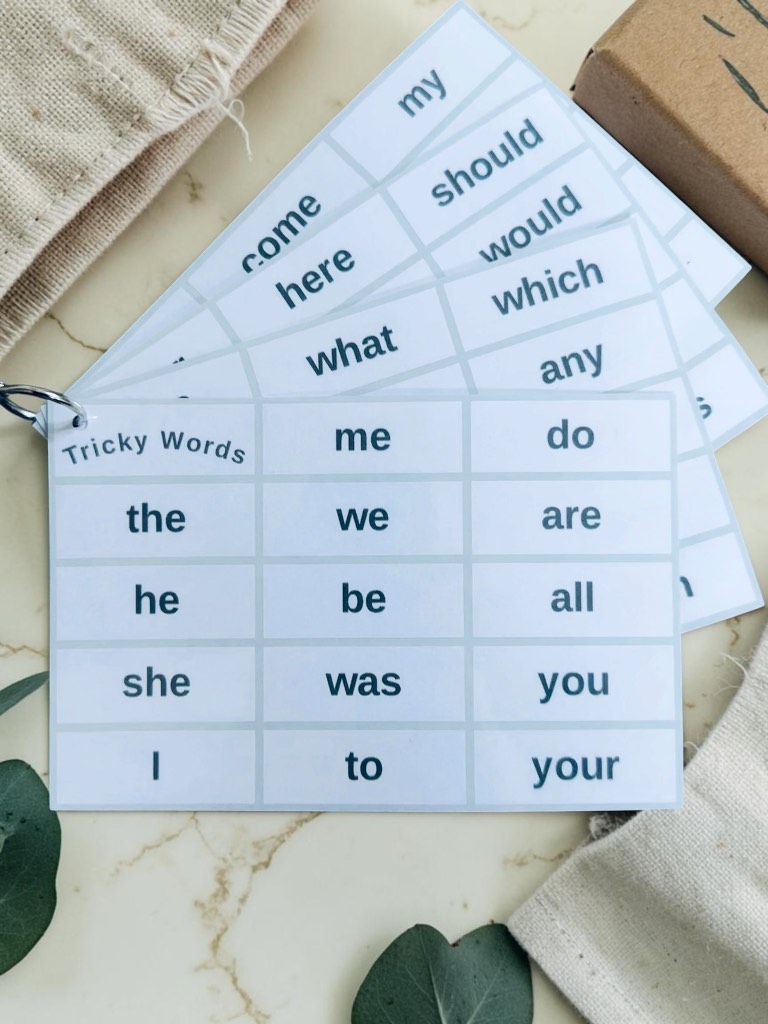 Tricky Words Flashcards Binder Ring Early Years Pre School Flash Cards.
