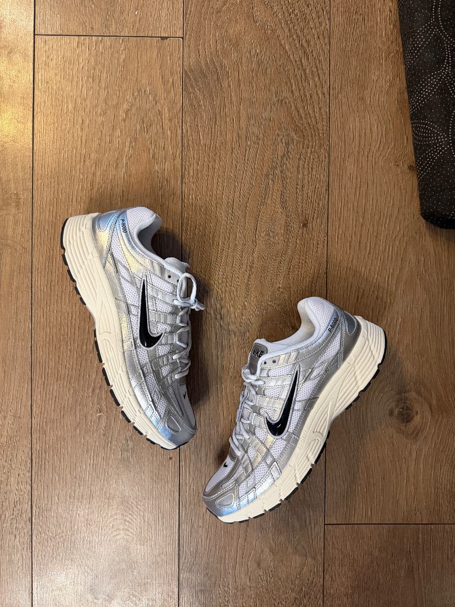 Nike p6000-white/black metallic silver 8.5