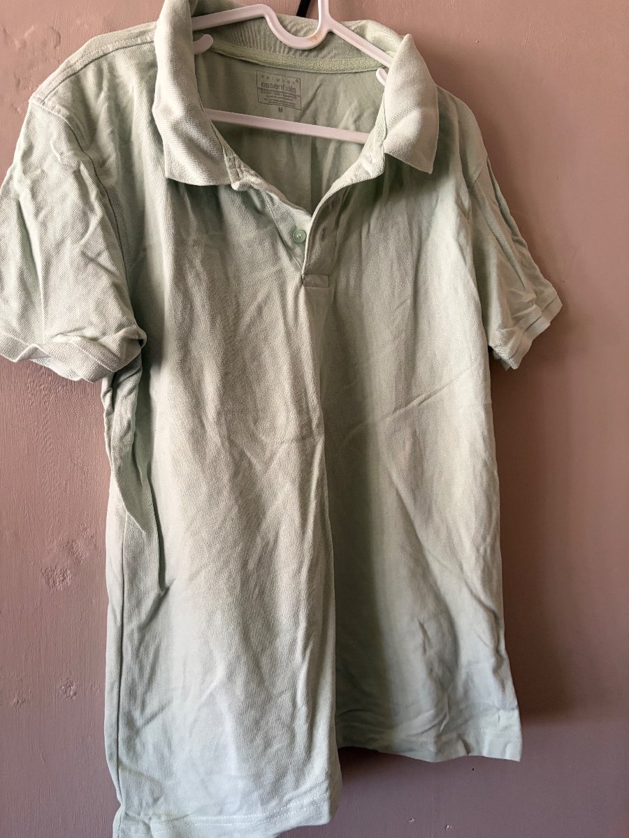 Primark Essentials Light Green Polo Shirt