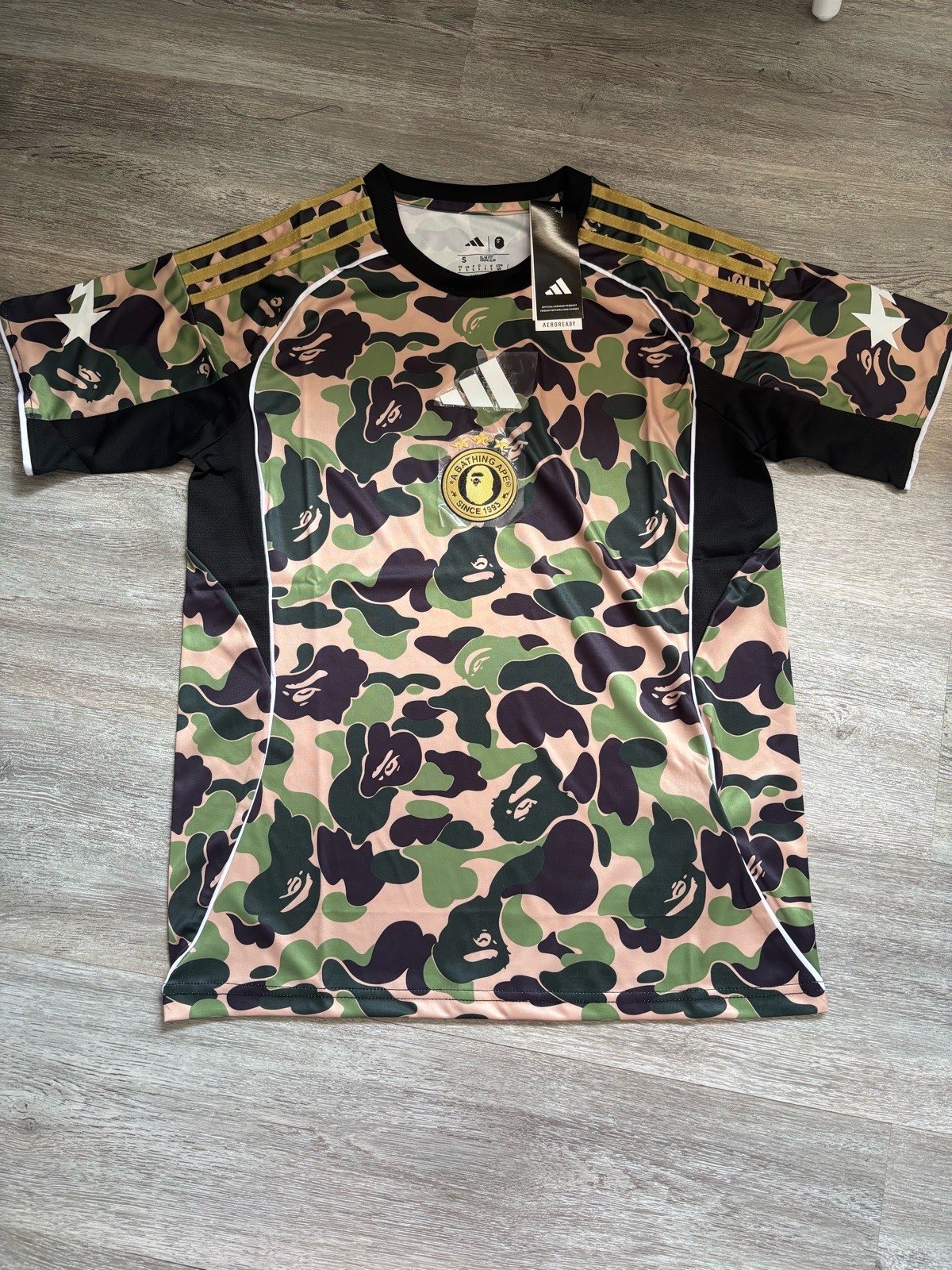 A Bathing Ape x Adidas Football Jersey