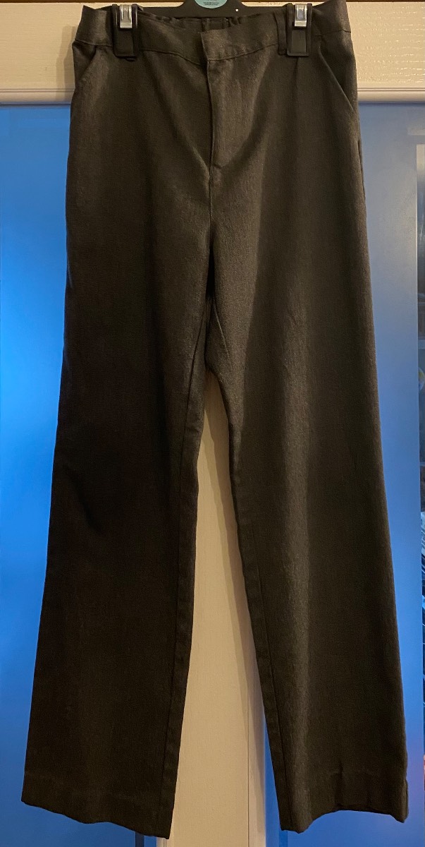4x Grey School Trousers 11-12 Years