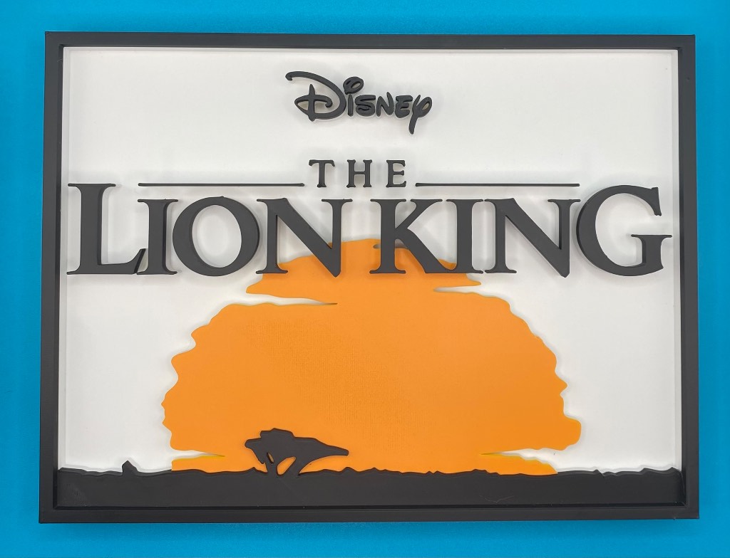 3D Printed Disney Plaque - The Lion King