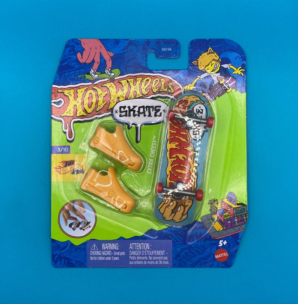 Hotwheels Finger Skateboard - Extra Cheesy