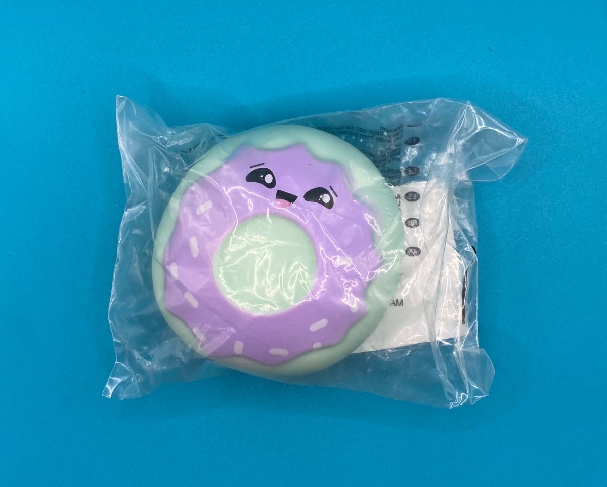 Squish Meez Doughnut - Green/Purple
