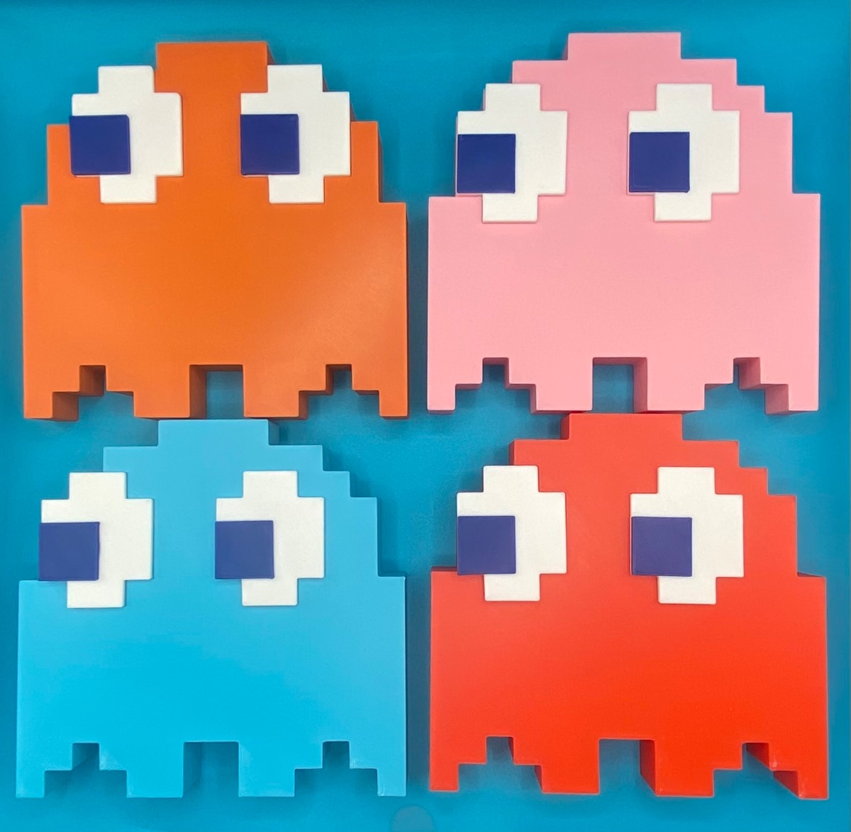 3D Printed Pac-Man Ghost Model