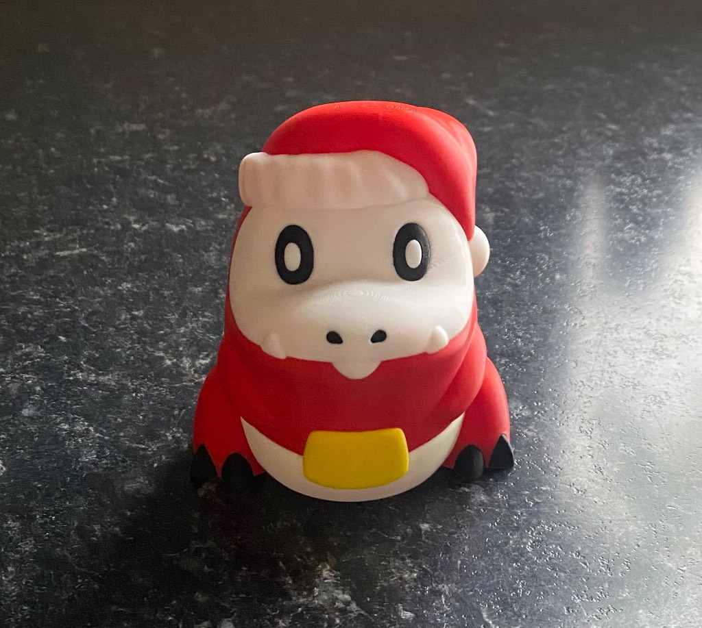 3D Printed Pokémon - 10cm Christmas Fuecoco