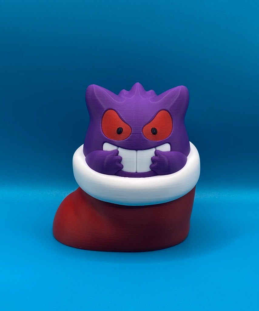 3D Printed Pokémon - 10cm Christmas Gengar