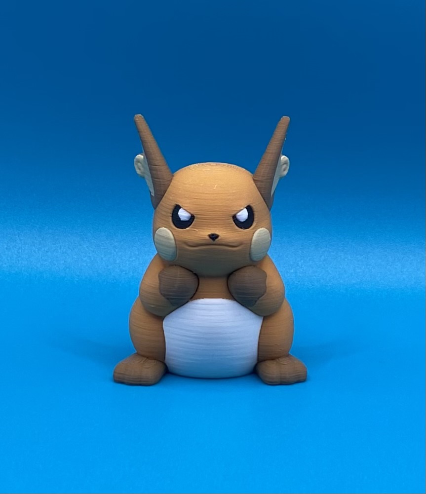 3D Printed Pokémon - 5cm Raichu