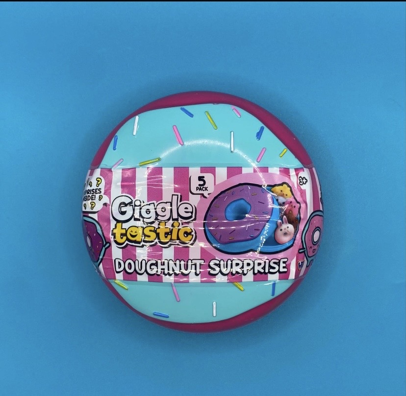 Giggle Tastic Squishy Doughnut Surprise 5 Pack - Pink