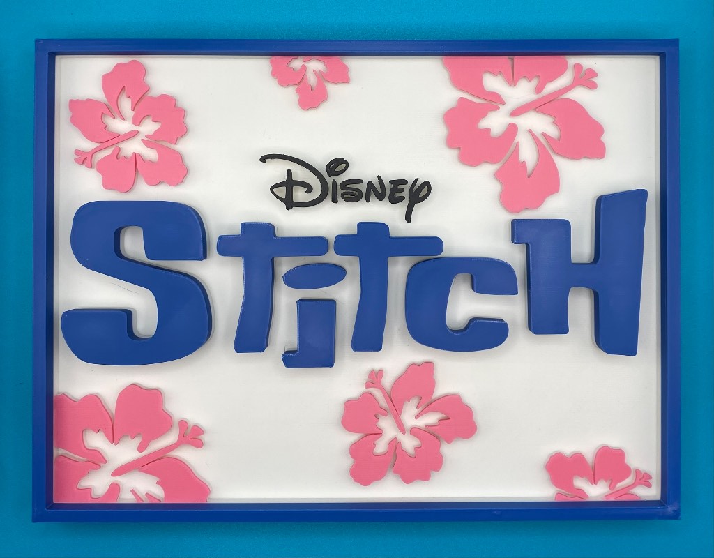 3D Printed Disney Plaque - Stitch