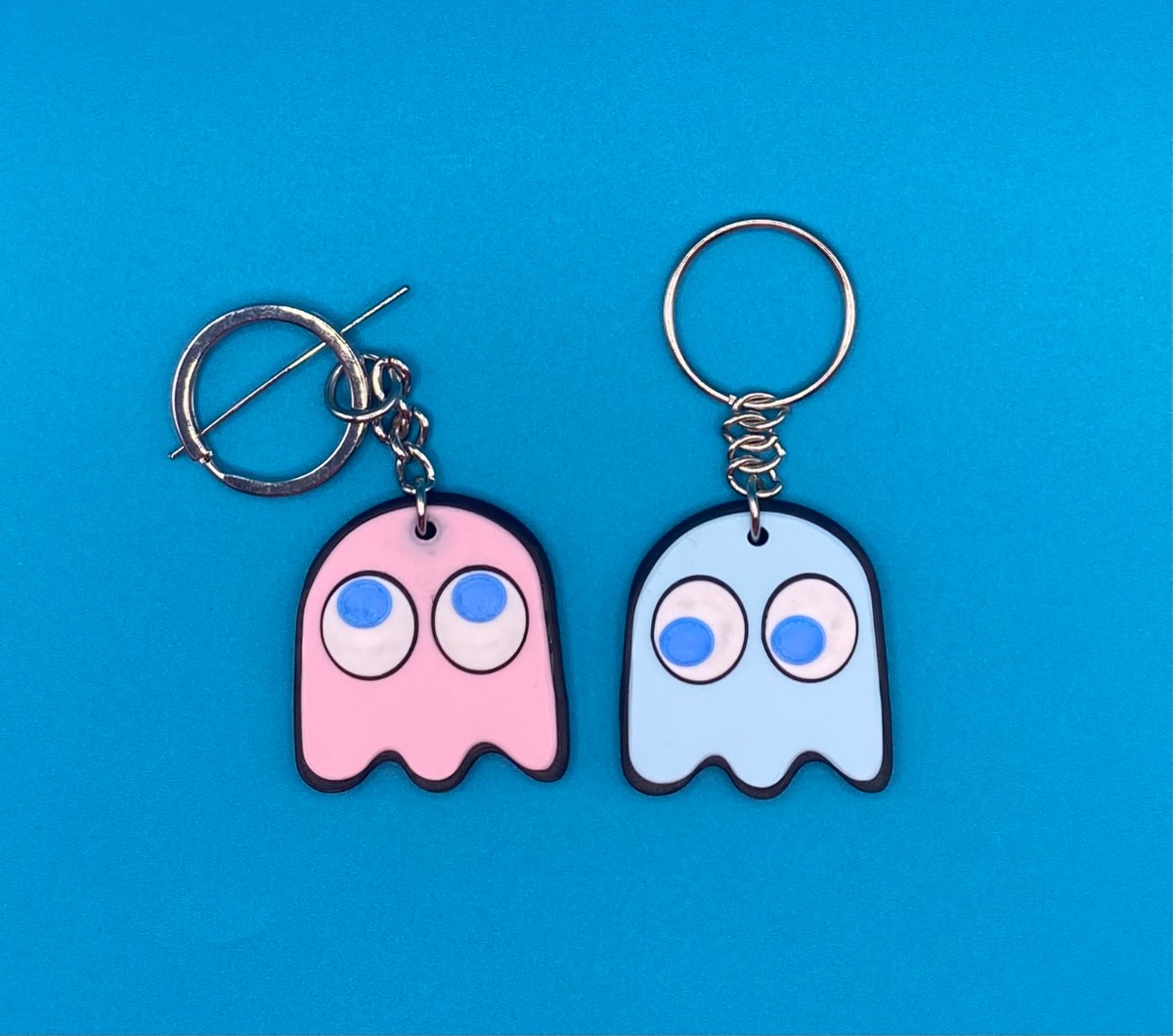 3D Printed Keyring - Pac-Man Ghost