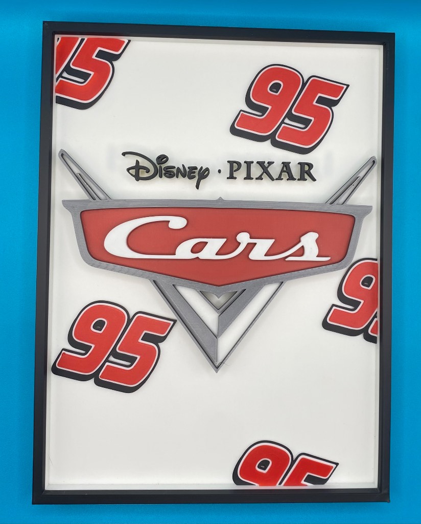 3D Printed Disney Plaque - Cars