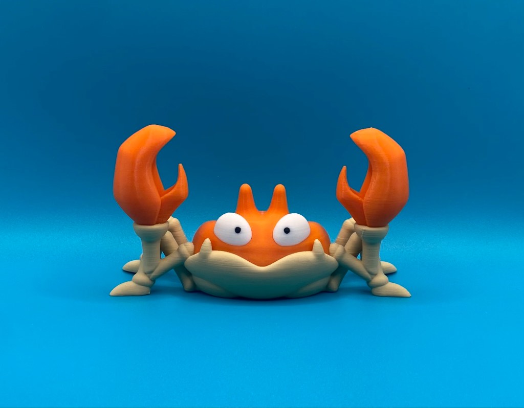 3D Printed Pokémon - 10cm Krabby