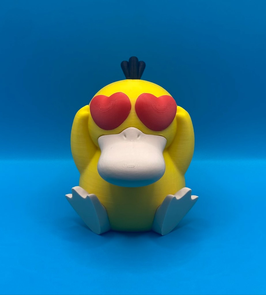 3D Printed Pokémon - 10cm Valentines Psyduck