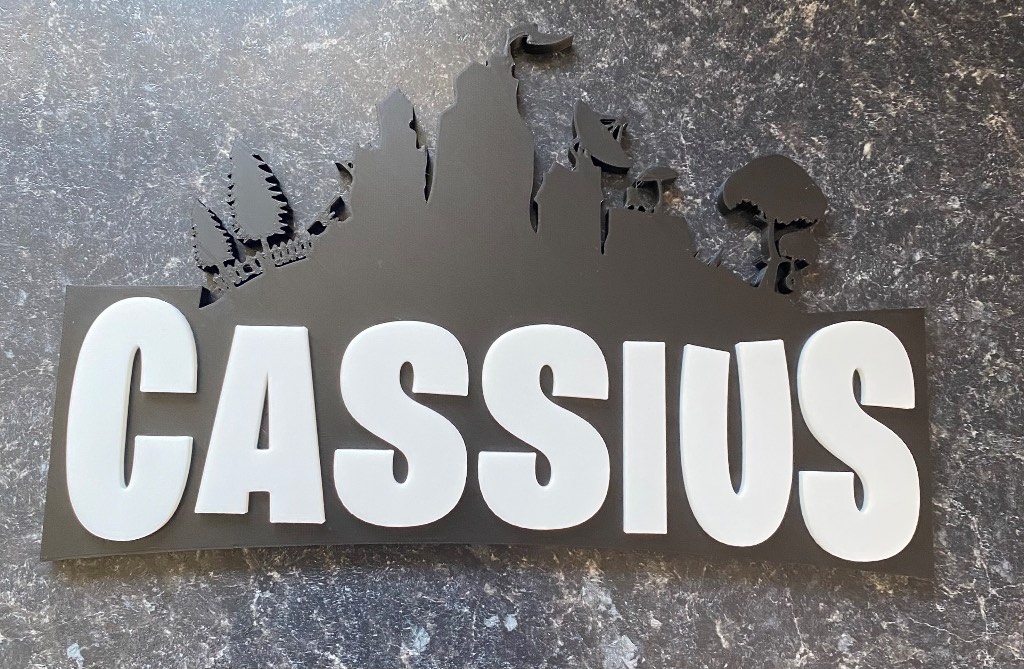 3D Printed Personalised Sign - Fortnite