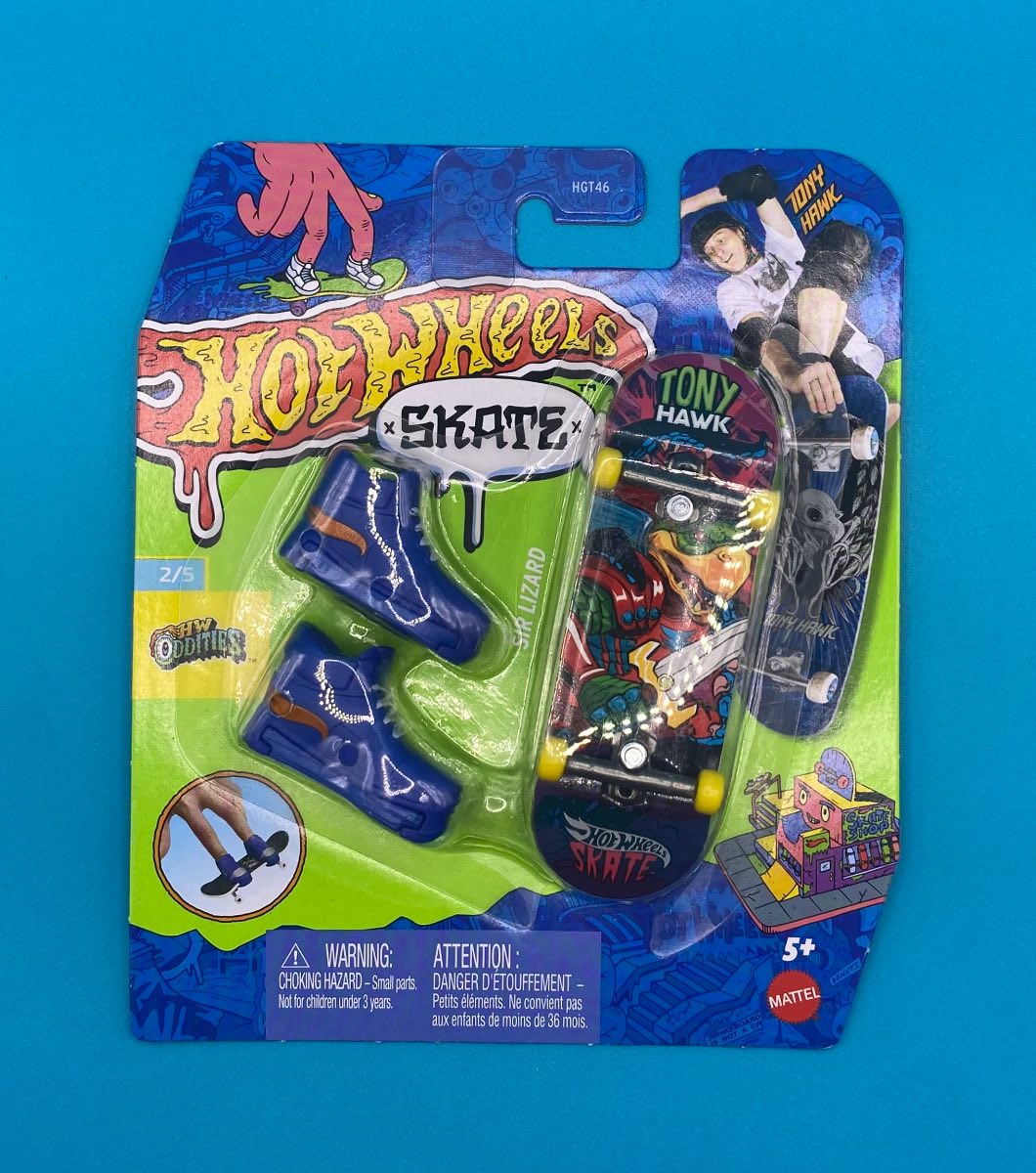 Hotwheels Finger Skateboard - Sir Lizard
