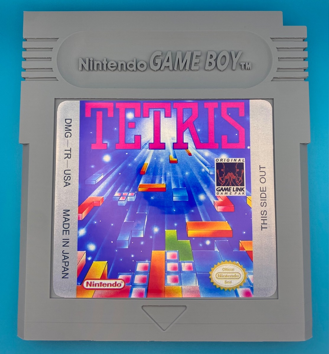 3D Printed Gameboy Game Cartridge - Tetris