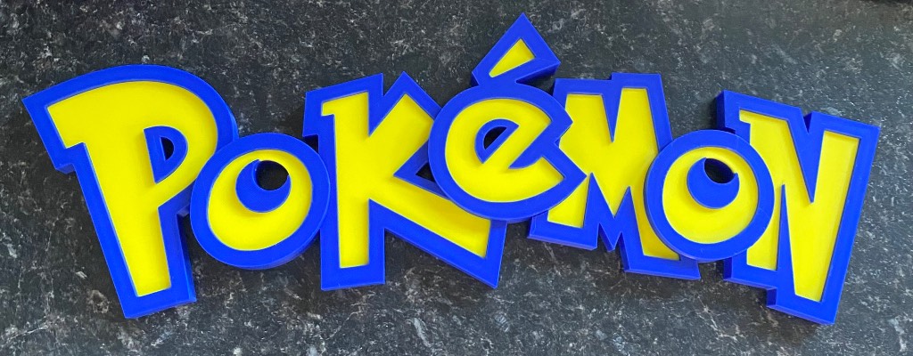 3D Printed Sign - Pokémon