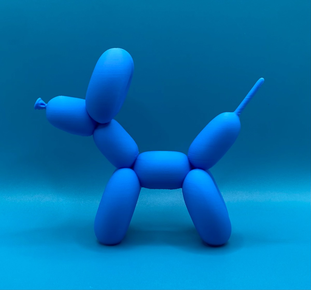 3D Printed Balloon Dog - Blue