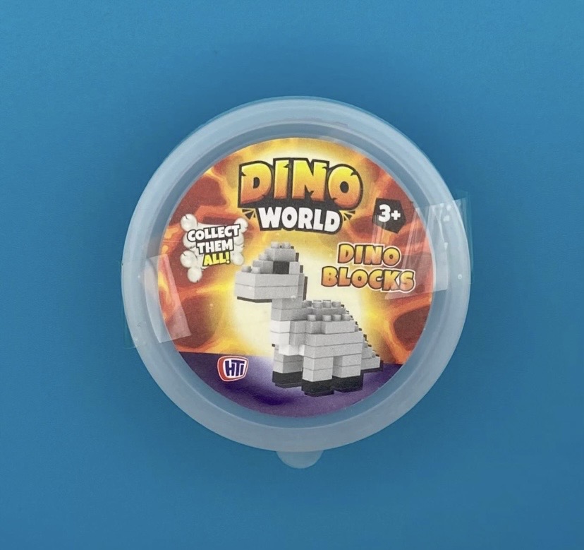 Dino World Bricks Dinosaur - White Brontosaurus