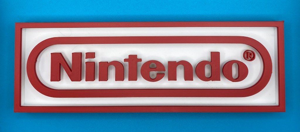 3D Printed Sign - Nintendo