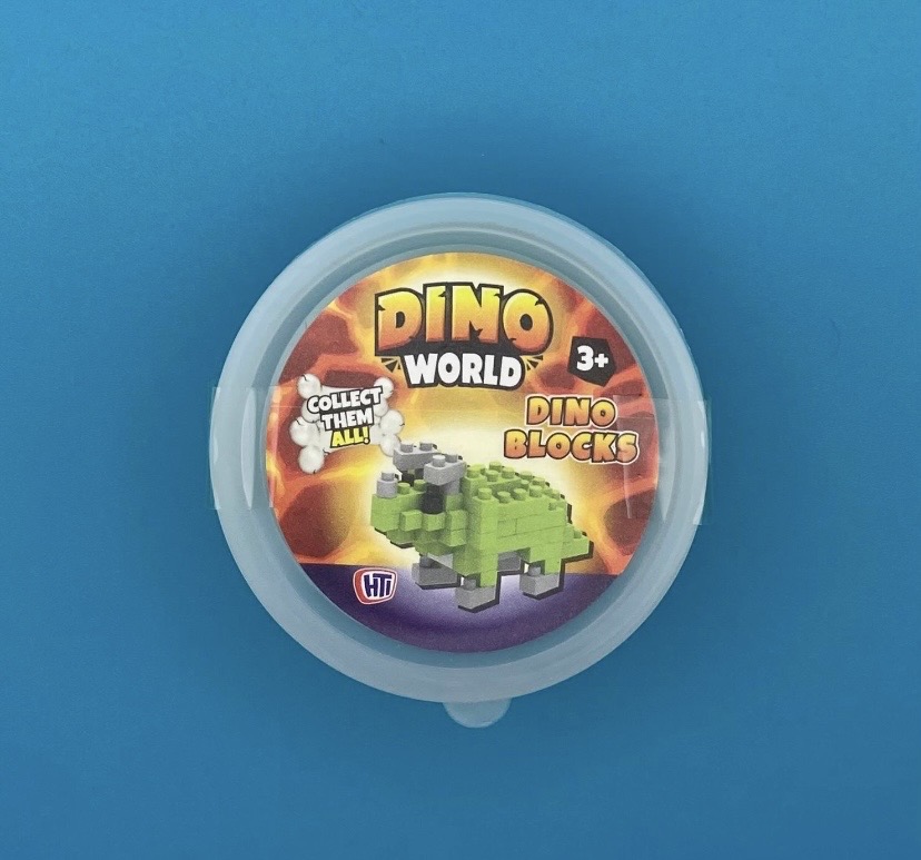 Dino World Bricks Dinosaur - Green Triceratops
