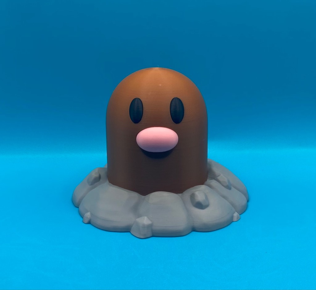 3D Printed Pokémon - 10cm Diglett
