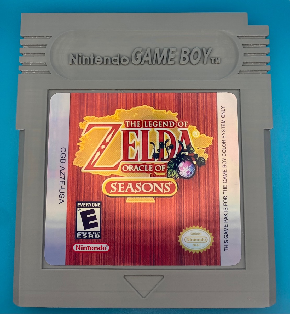 3D Printed Gameboy Game Cartridge - Zelda Oracle Of Seasons