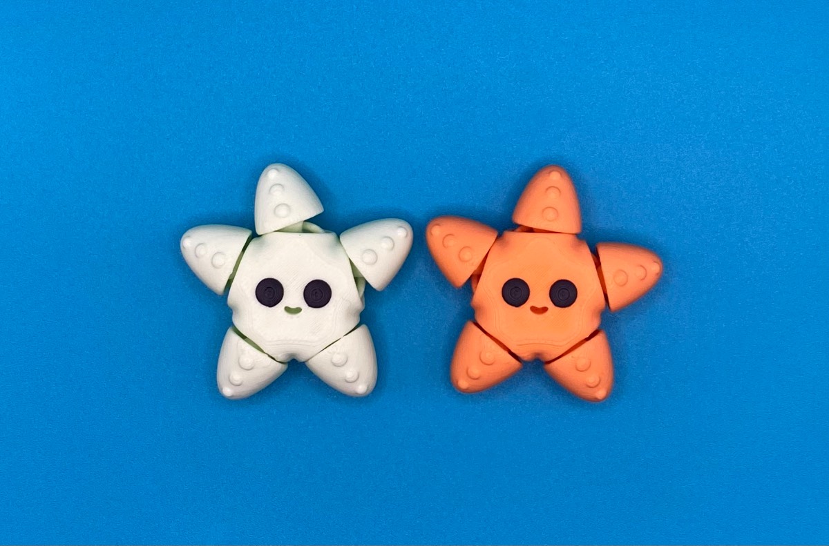 3D Printed Mini Wiggle - Starfish