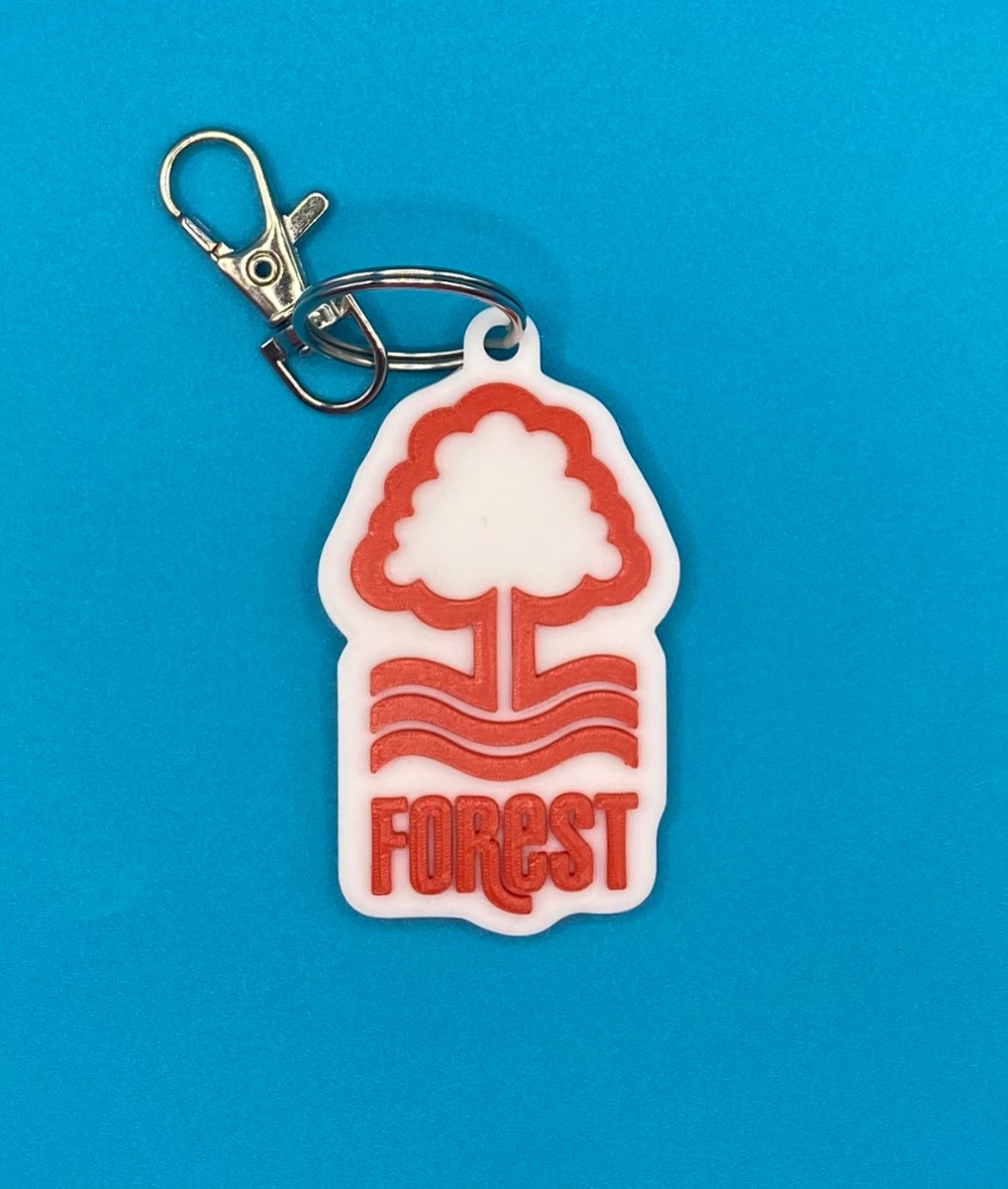 3D Printed Keyring - Nottingham Forest