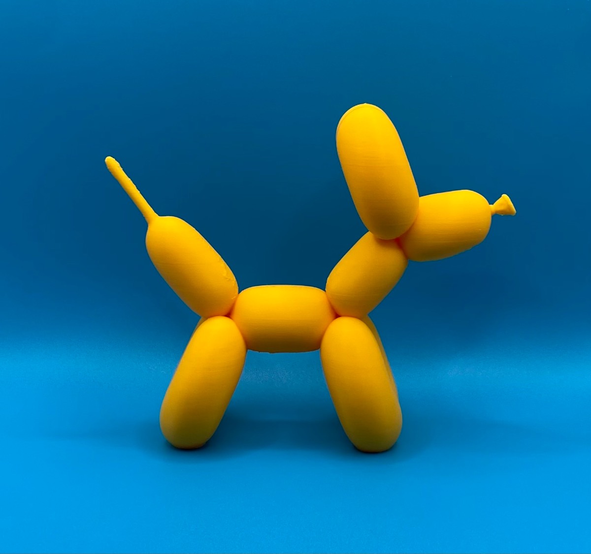 3D Printed Balloon Dog - Yellow