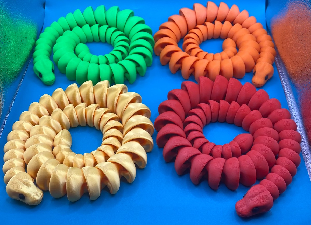 3D Printed Large Wiggle - Snake