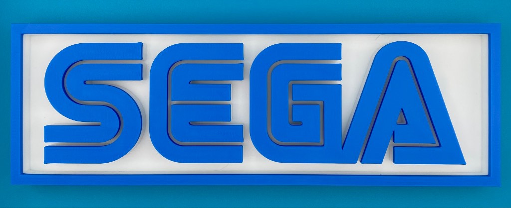 3D Printed Sign - Sega