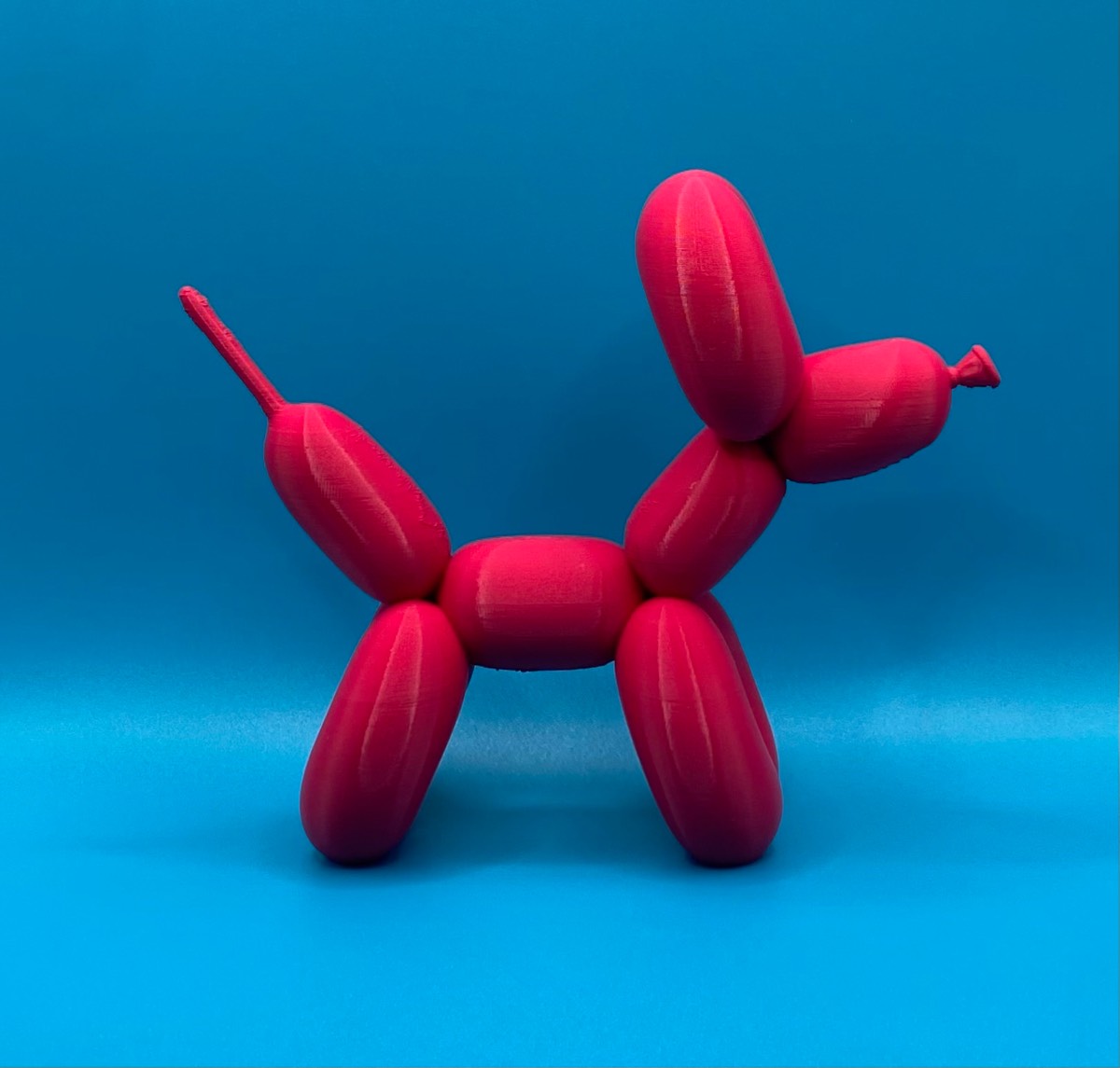 3D Printed Balloon Dog - Red