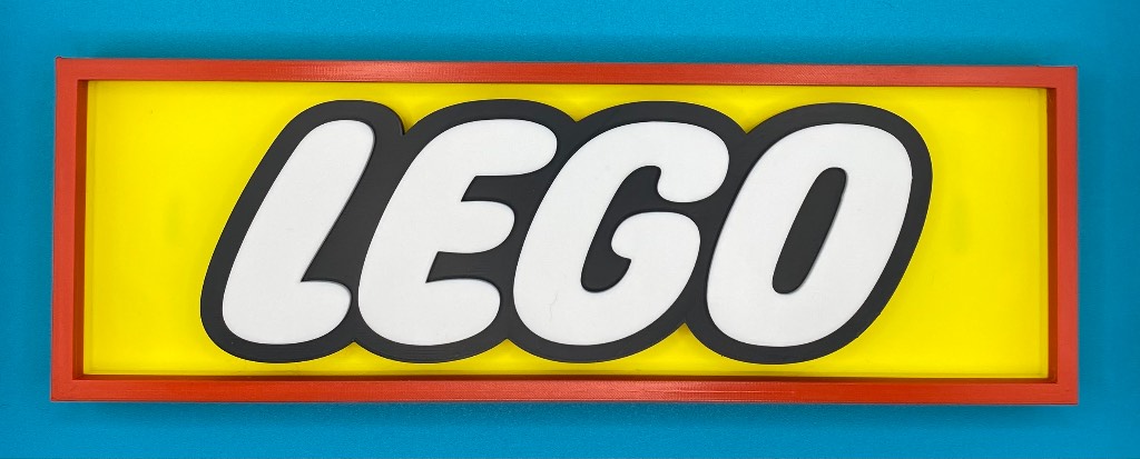 3D Printed Sign - Lego