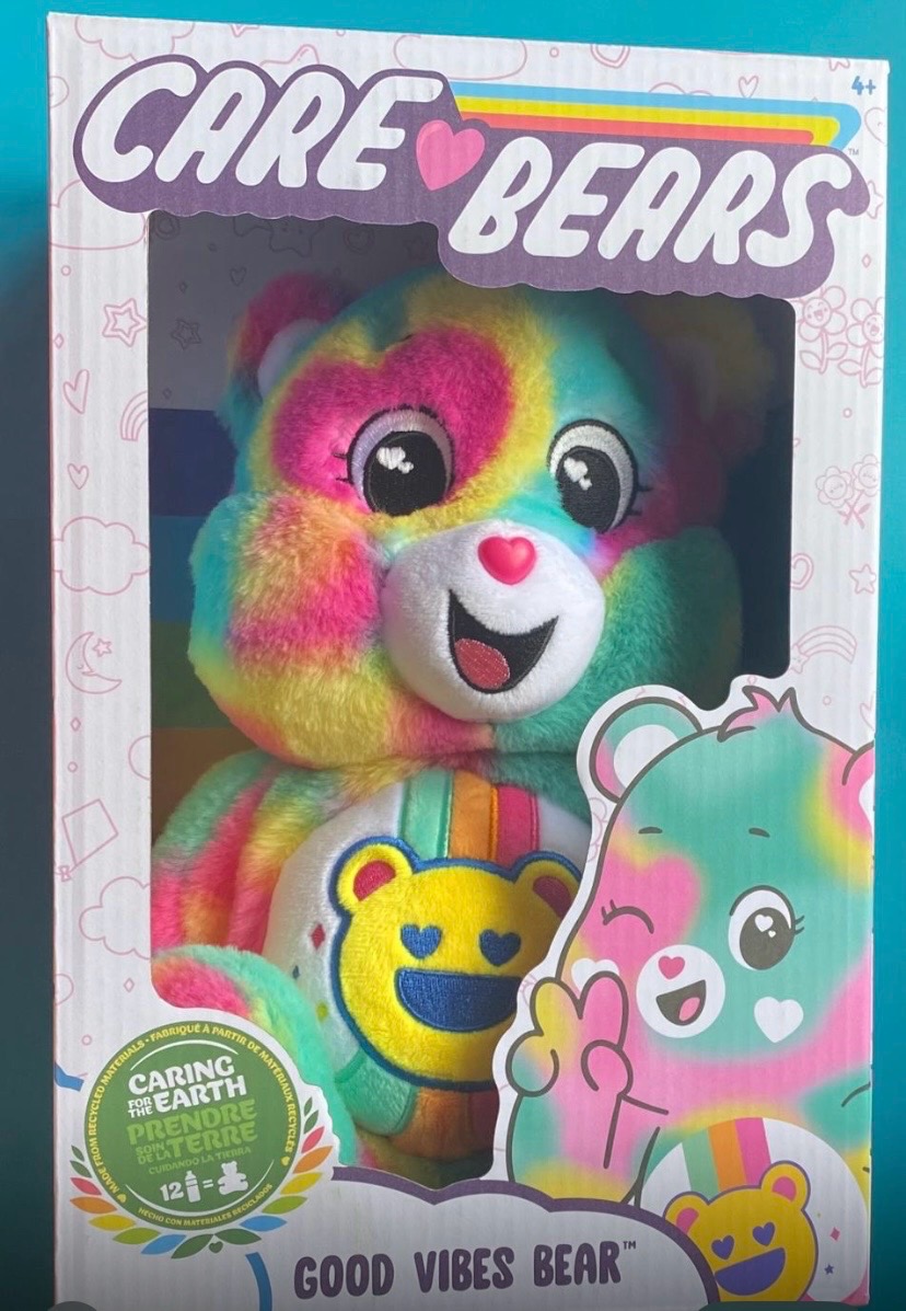 Large Care Bears Collectable - Good Vibes Bear