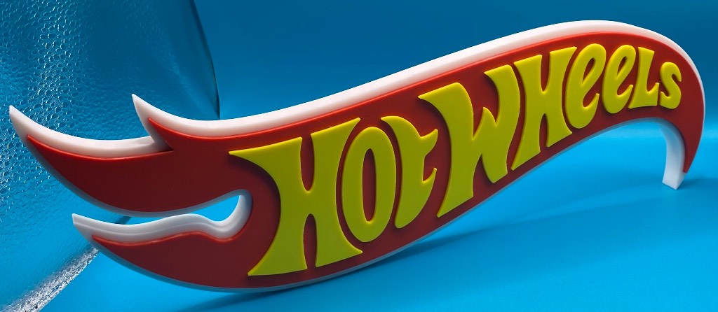 3D Printed Sign - Hotwheels