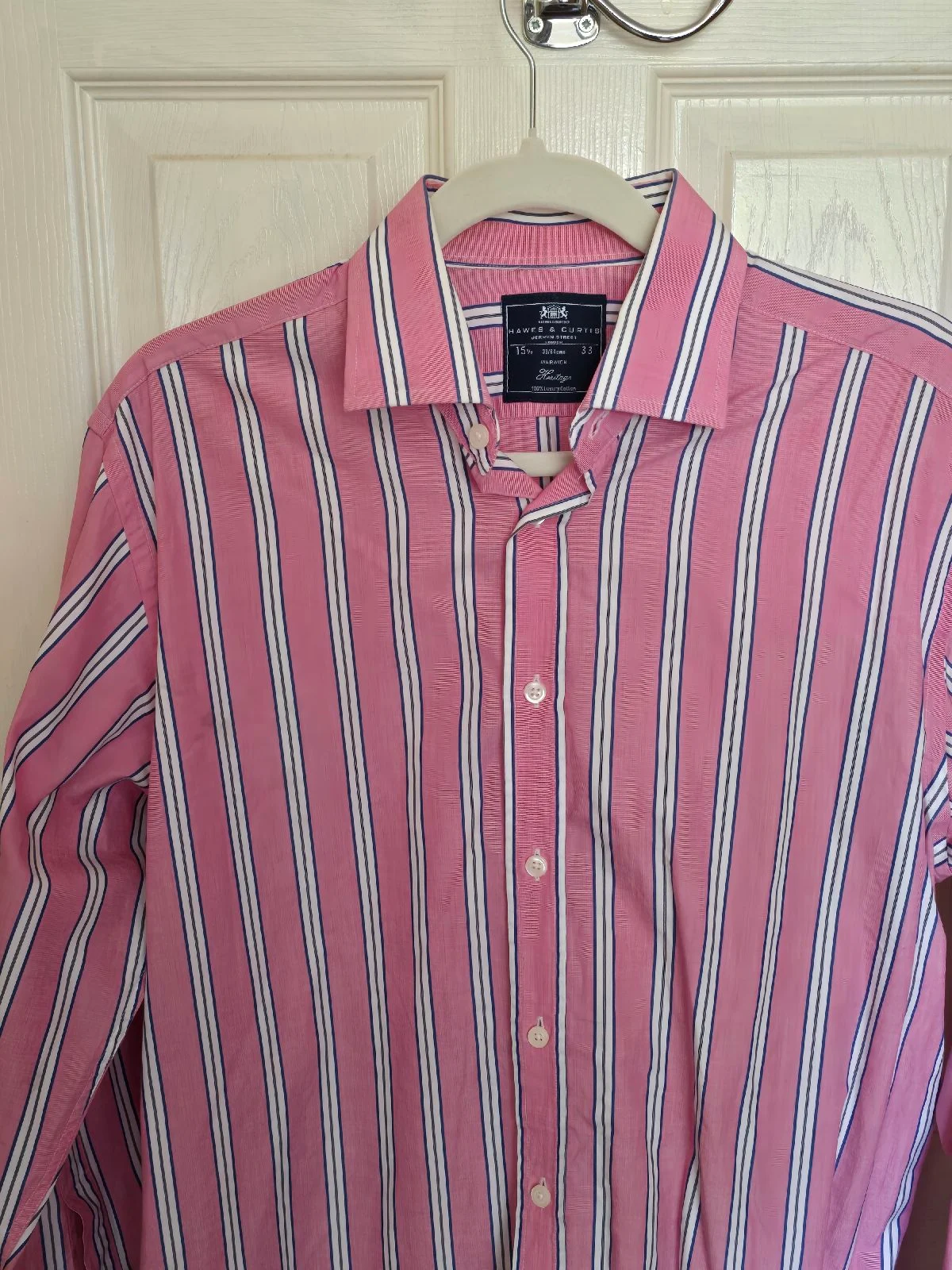 Hawes and Curtis mens 15.5 full sleeeve shirt